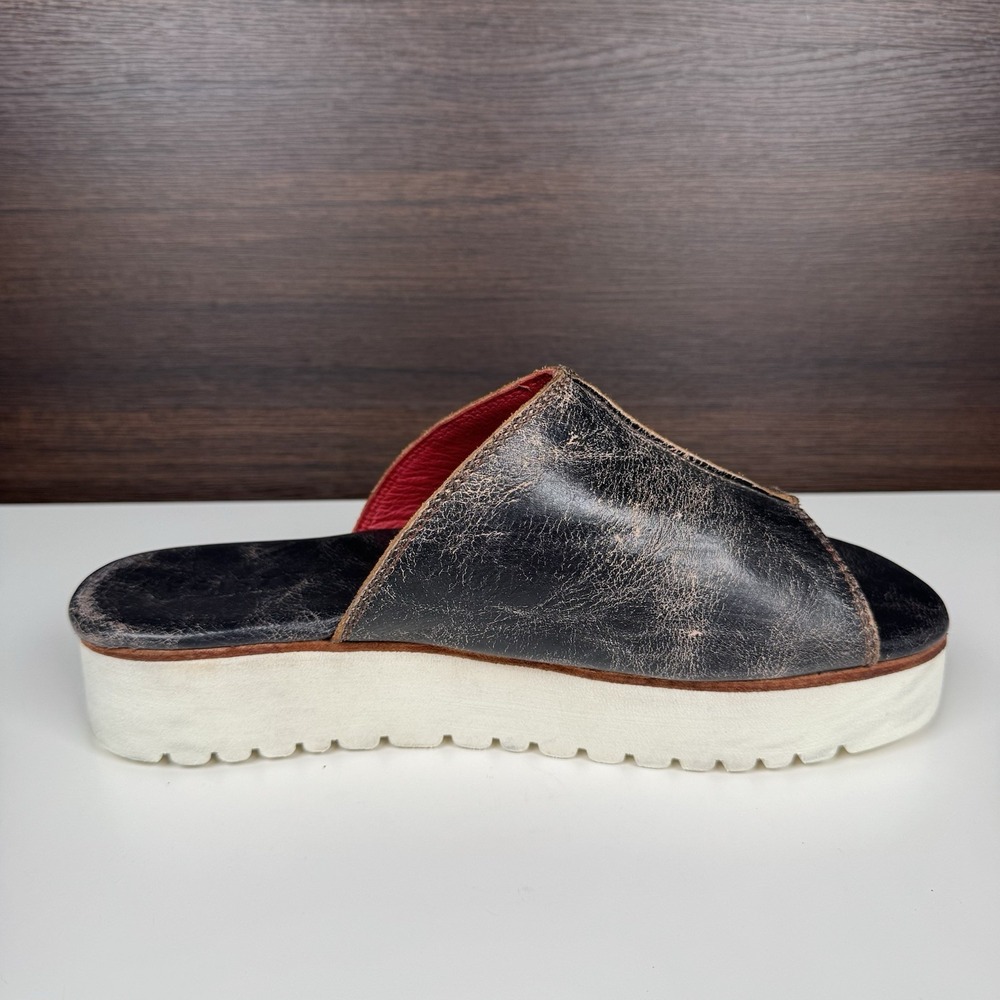 BED|STU Women's FAIRLEE II Platform Leather Slide Sandal Size 11 - Mexico - Picture 9 of 16